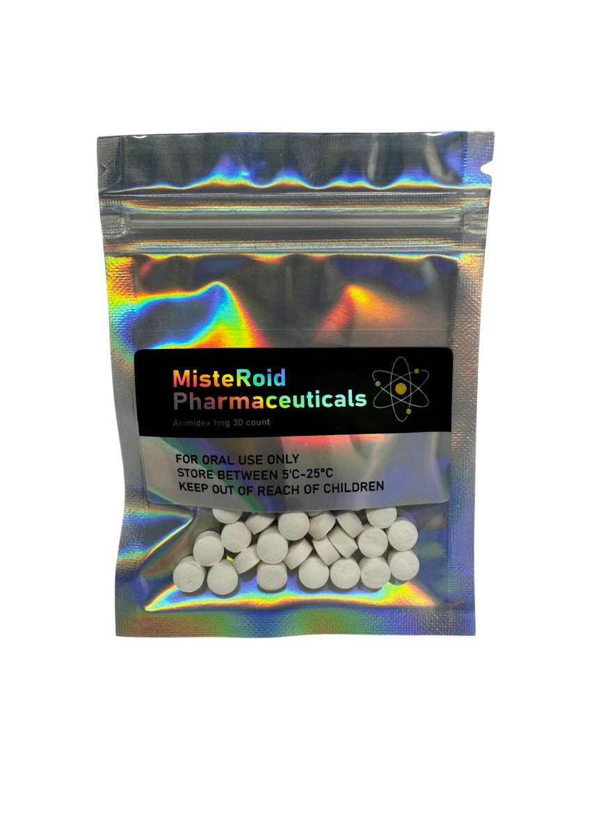 MisteRoid Pharma Arimidex 1mg 30 count oral tablet label